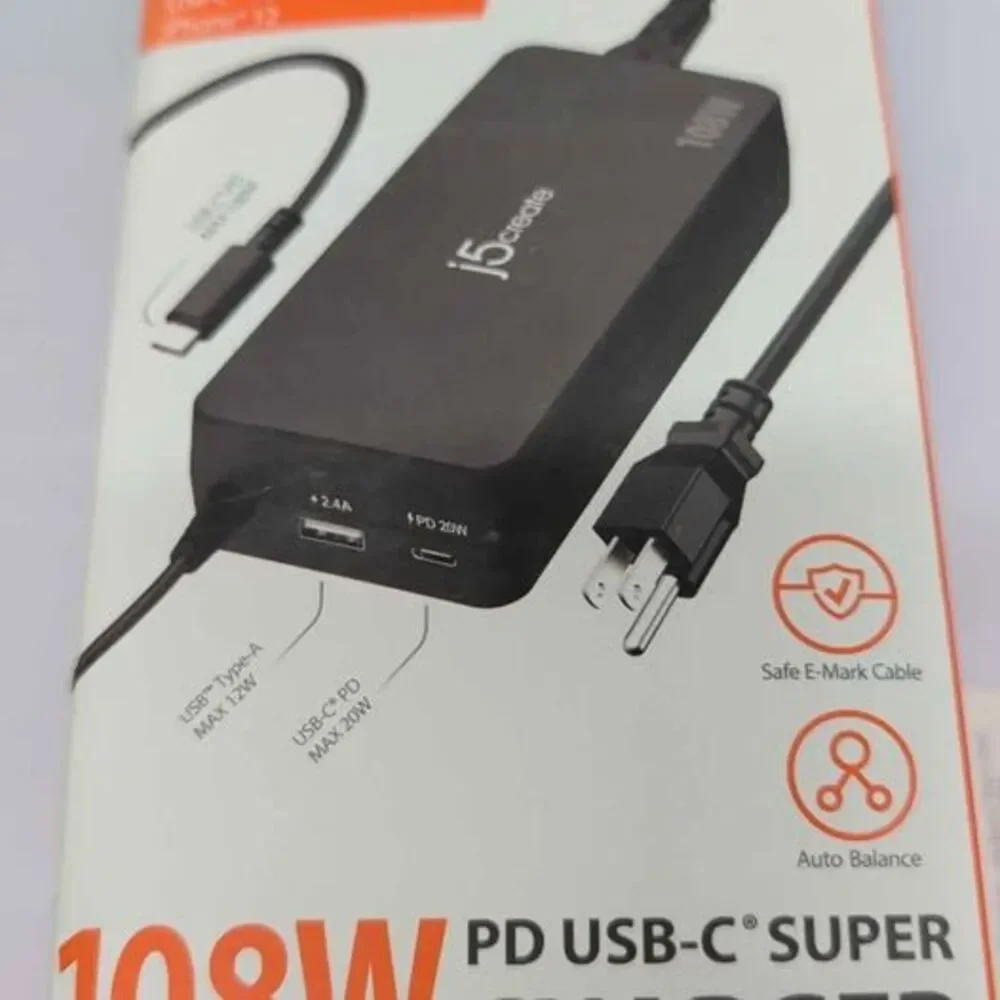 j5create 108W PD USB-C Super Charger